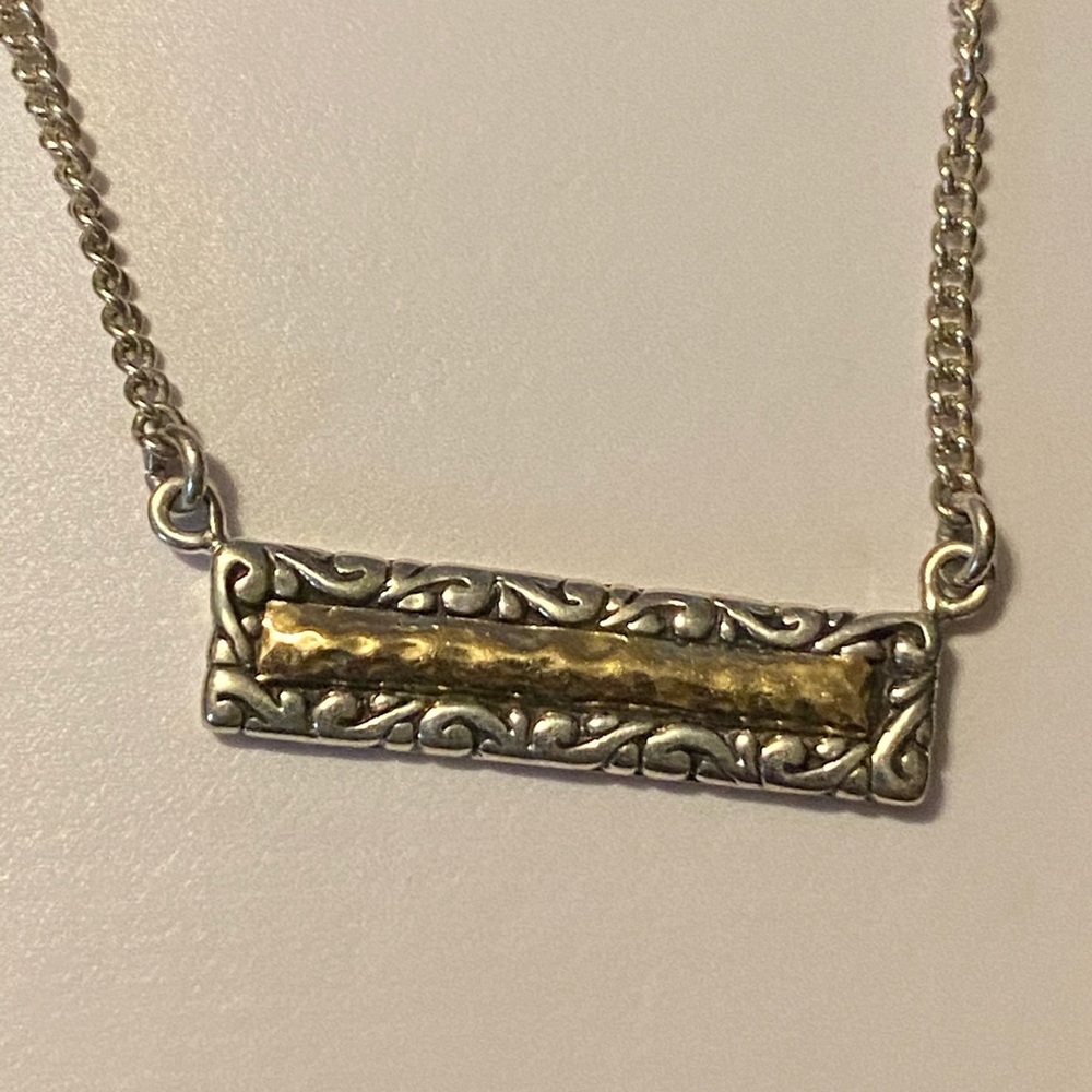 Samuel B Gold Accented Sterling Silver Necklace